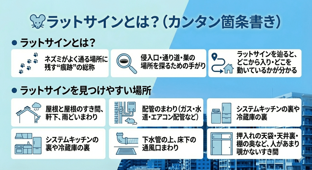 ラットサインとは?見つけやすい場所