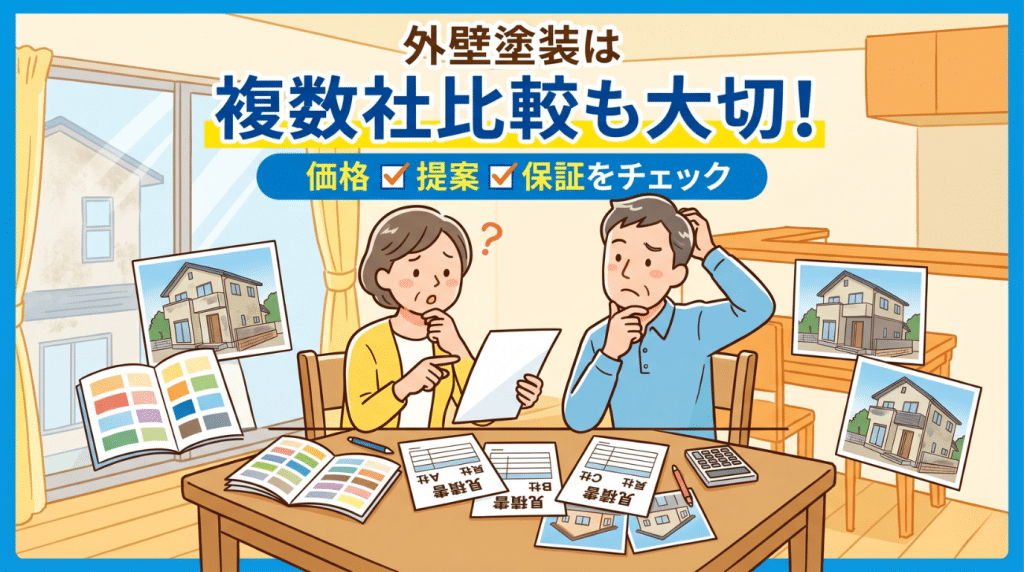 外壁塗装会社比較や見積もり比較