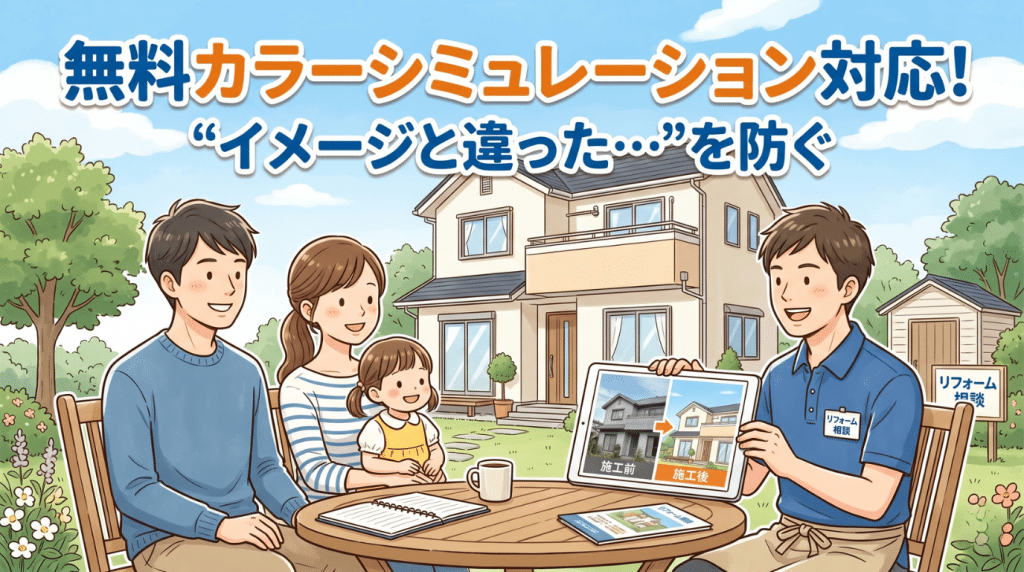 創心ホームの無料カラーシミュレーション