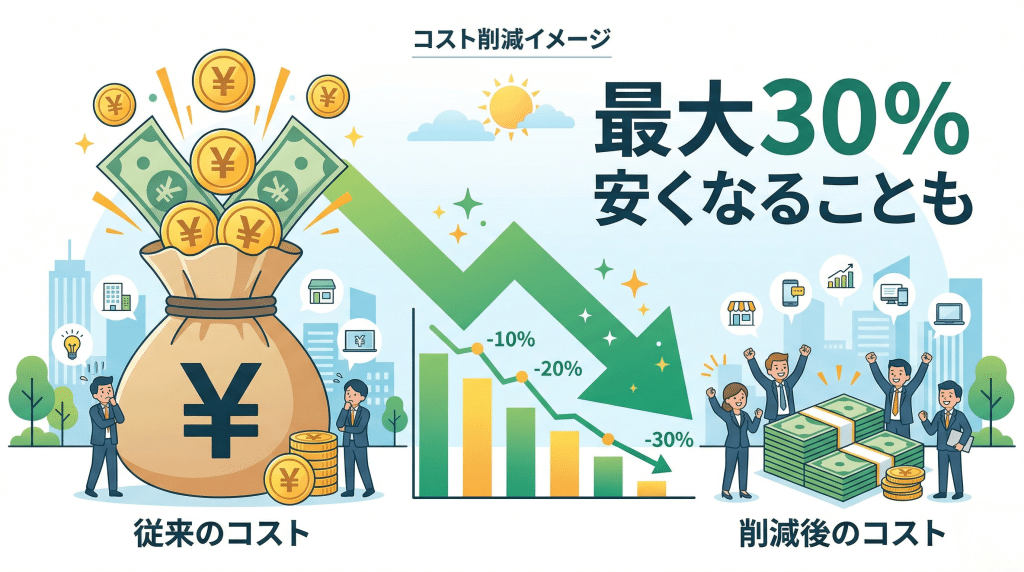 解体費用が安くなるイラスト