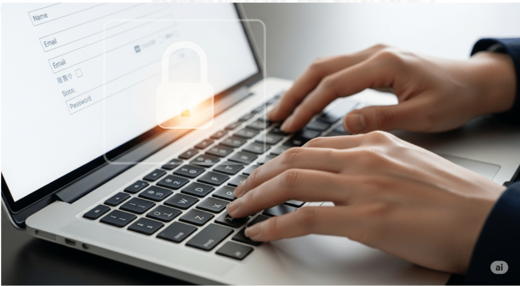 個人情報の入力は必須 – 安全性と管理体制は?