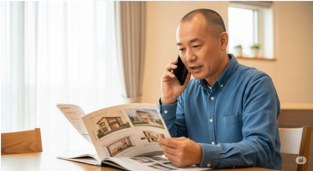 カタログ内容の問い合わせは各ハウスメーカーへ直接行う必要あり