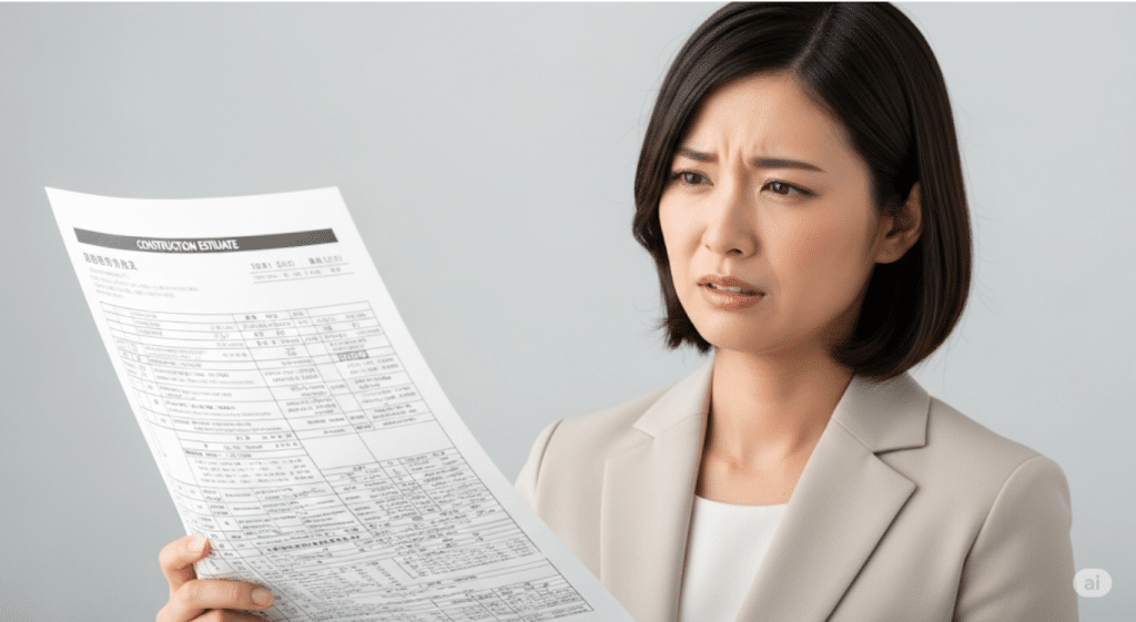 見積もりが高いと感じる原因とは