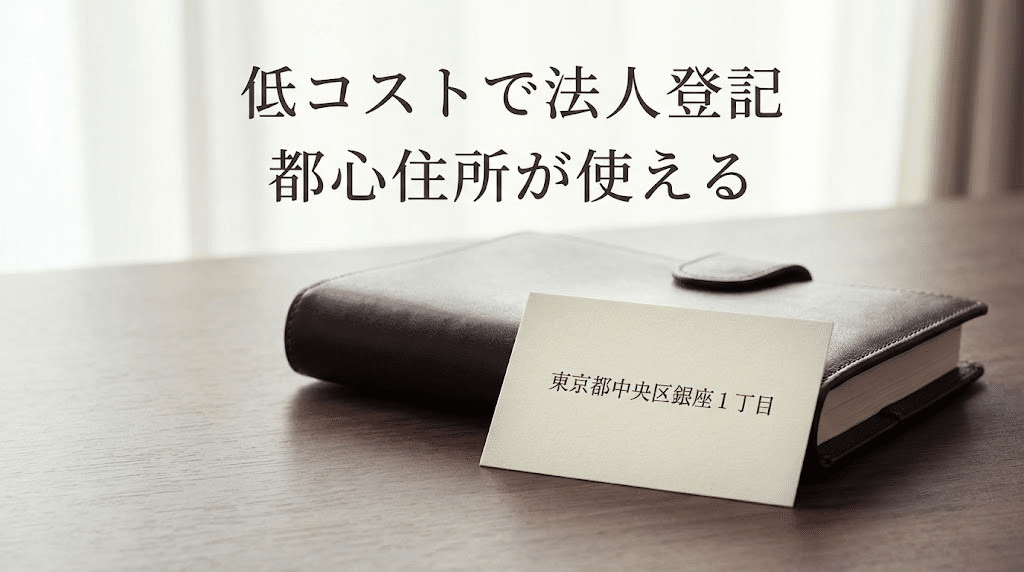 低コストで法人登記ができるイメージ