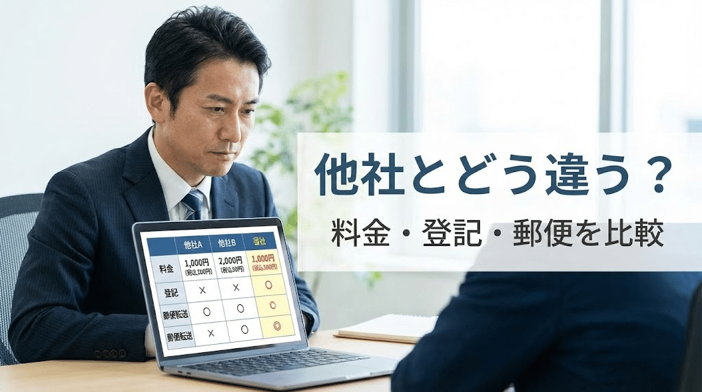 バーチャルオフィスを比較検討するイメージ