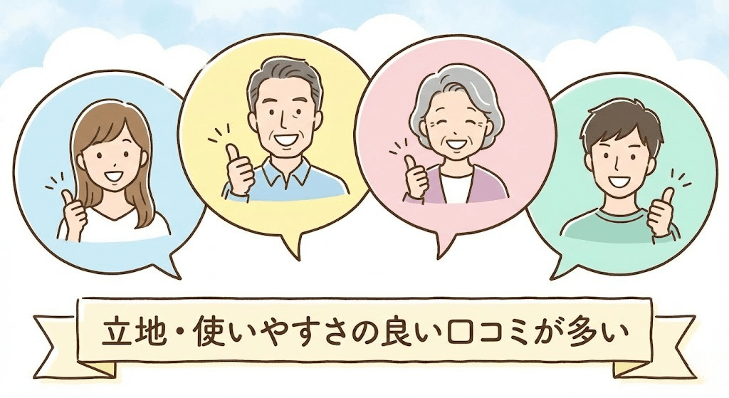 ハローストレージは立地や使いやすさに関する良い口コミが多い