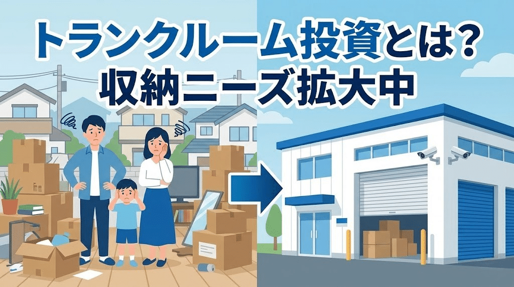 トランクルーム投資とは 収納ニーズ拡大のイメージ