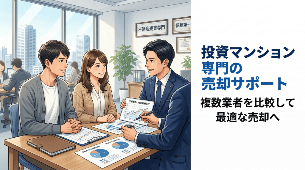 投資マンションの売却相談をしているイメージ