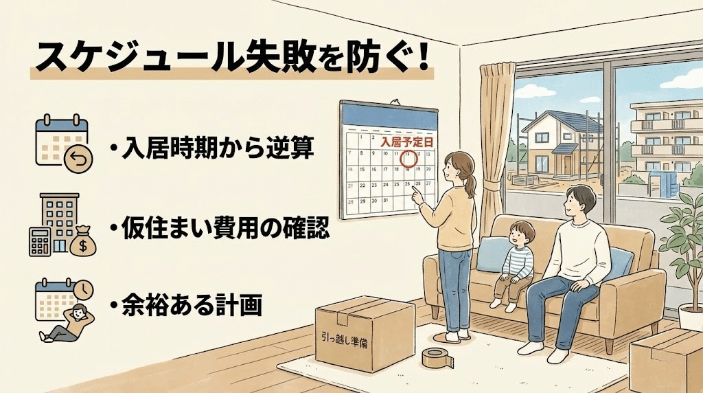 新築スケジュールの失敗を防ぐ