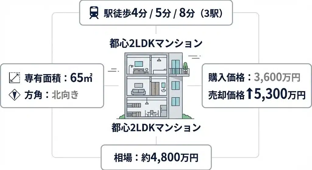 マンション売却体験談 都心の2LDK