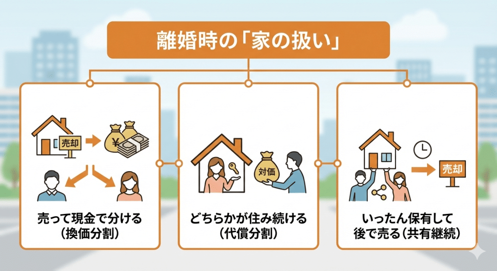 離婚で家を売るか迷う|売却・住み続ける・保有の3択を整理