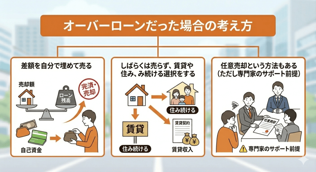 オーバーローンでも家を売る場合の選択肢