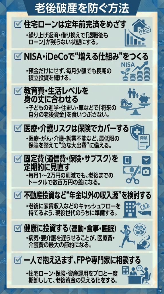老後破産を防ぐ方法
