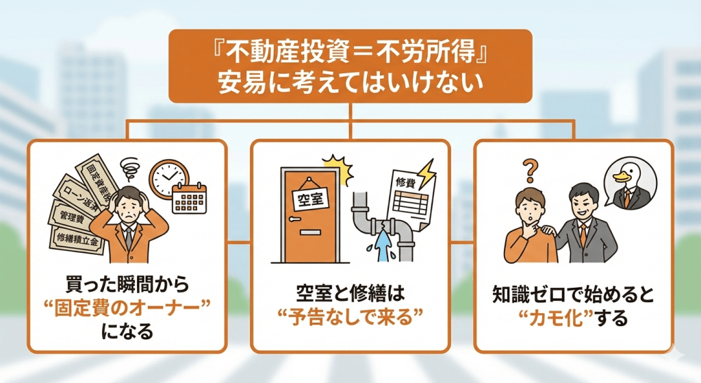 不動産投資=不労所得は甘い幻想