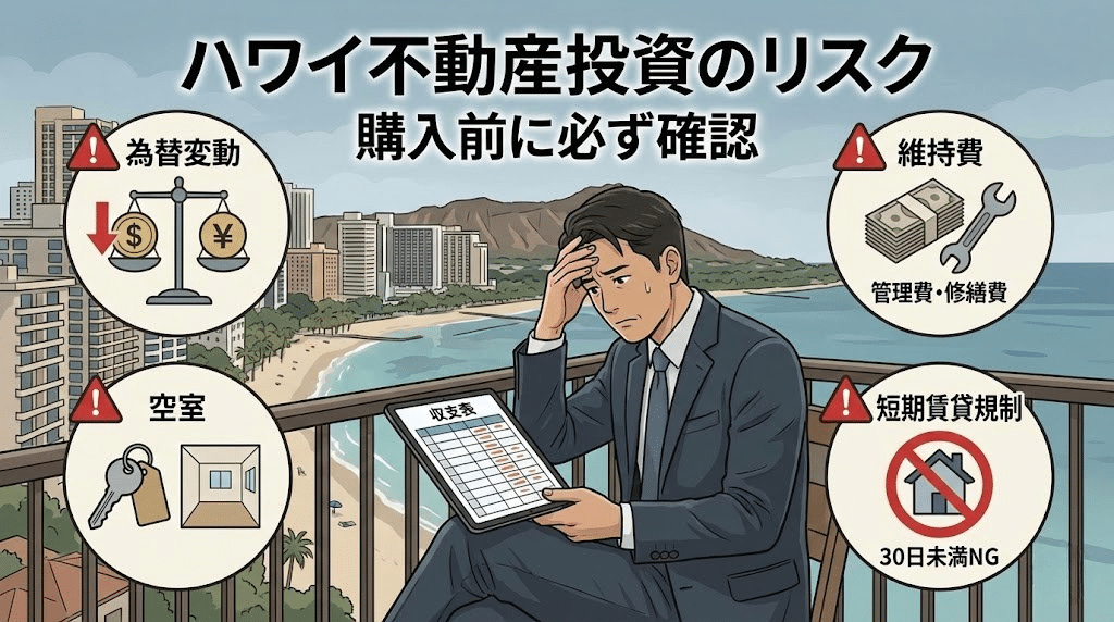 ハワイ不動産投資のリスク