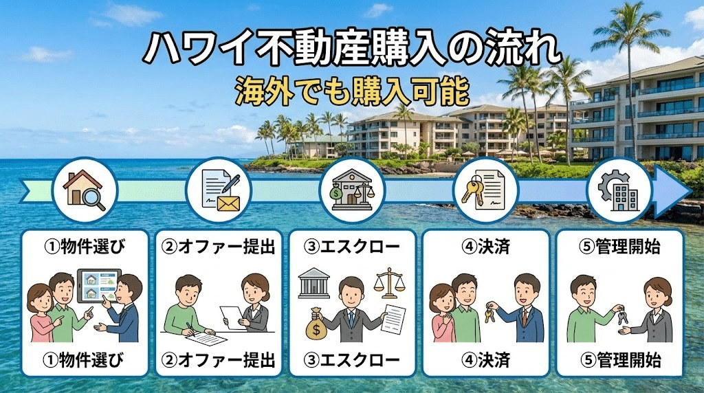 ハワイ不動産購入はどのように進める!