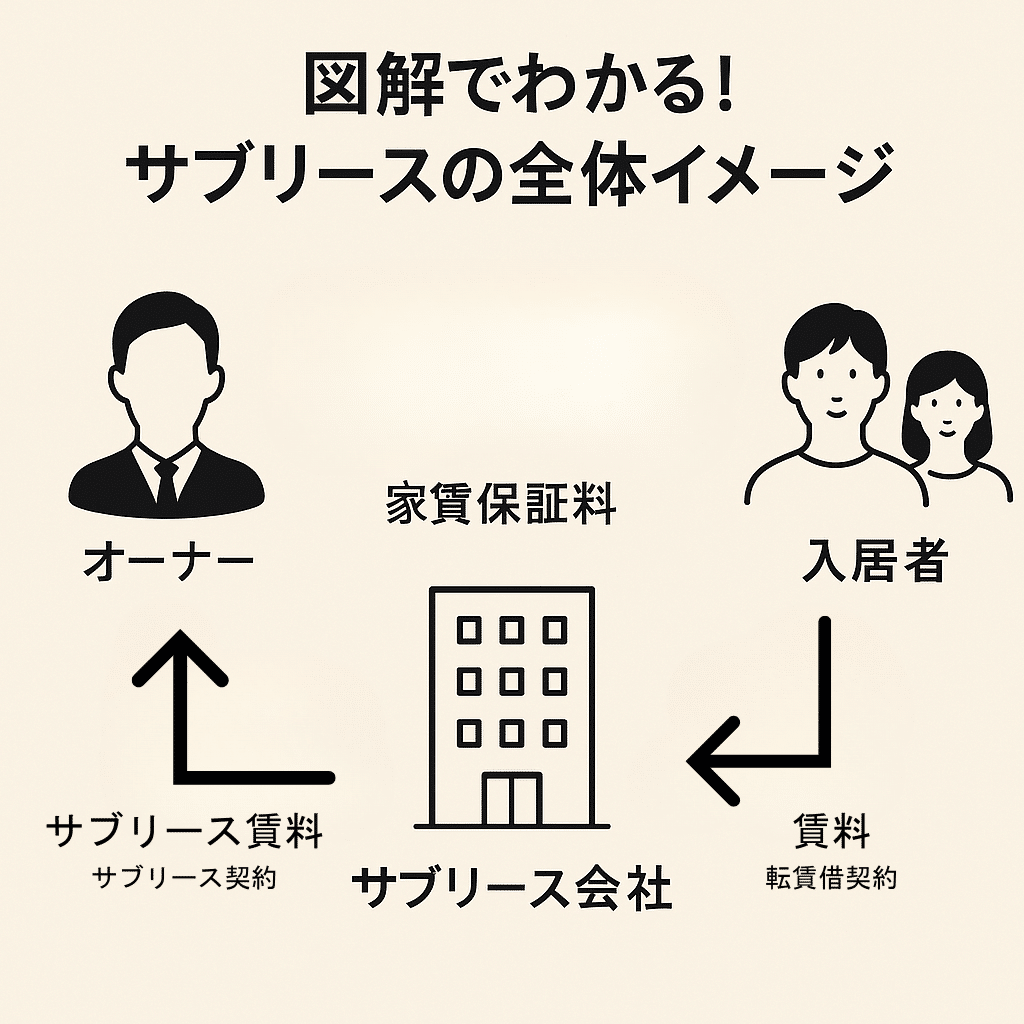 サブリース契約の基本的な流れ