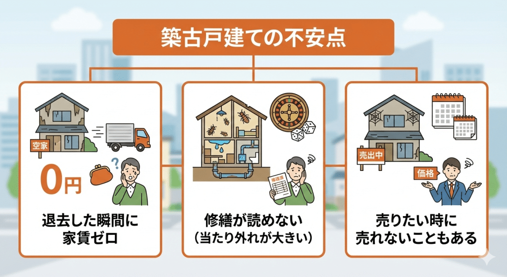 築古戸建て投資の不安点