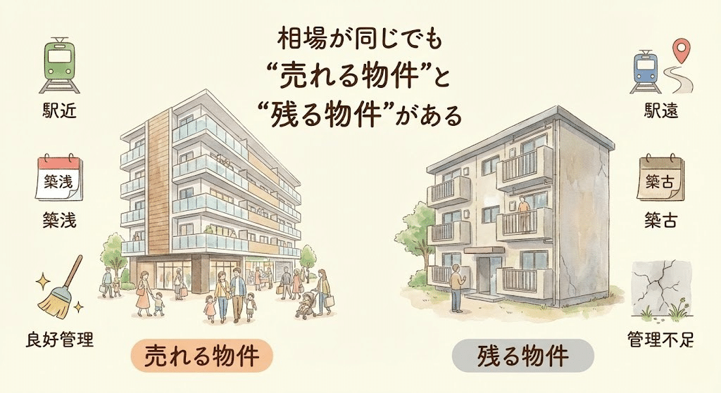 足立区で売れるマンションと残るマンションの違い