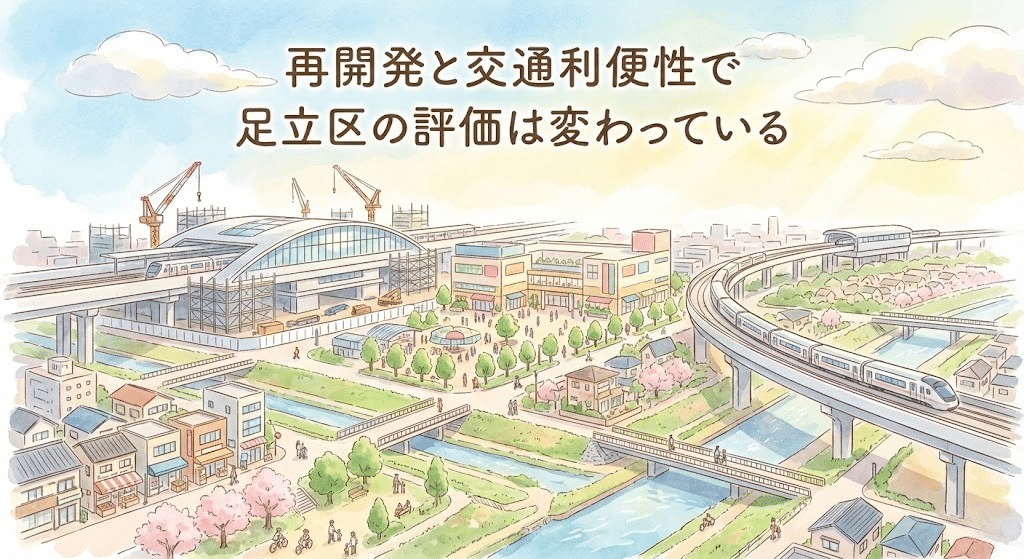 足立区の再開発と不動産価値の変化