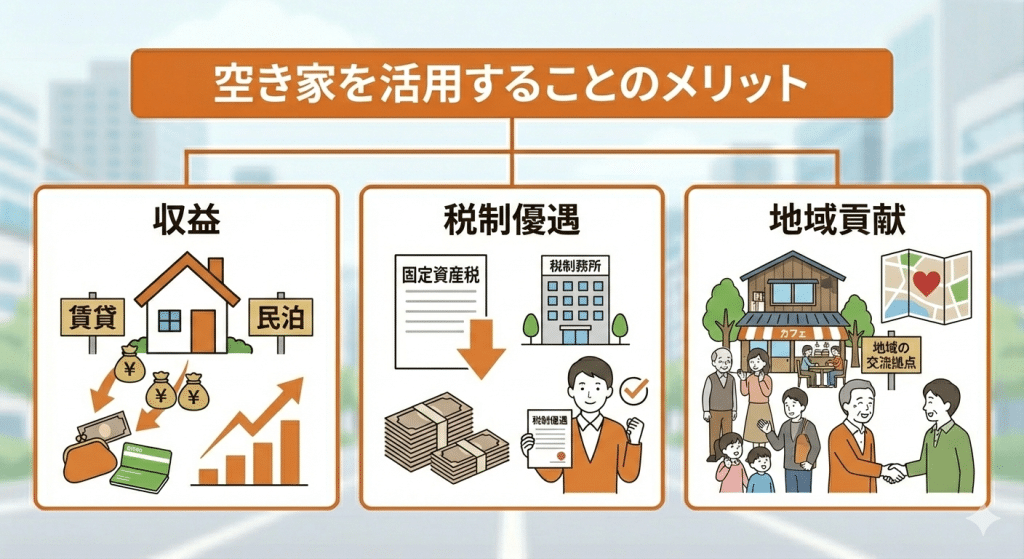 空き家を活用することのメリット