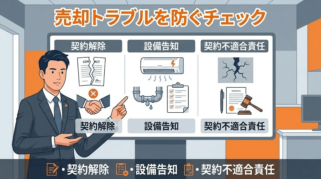 マンション売却トラブル防止イメージ