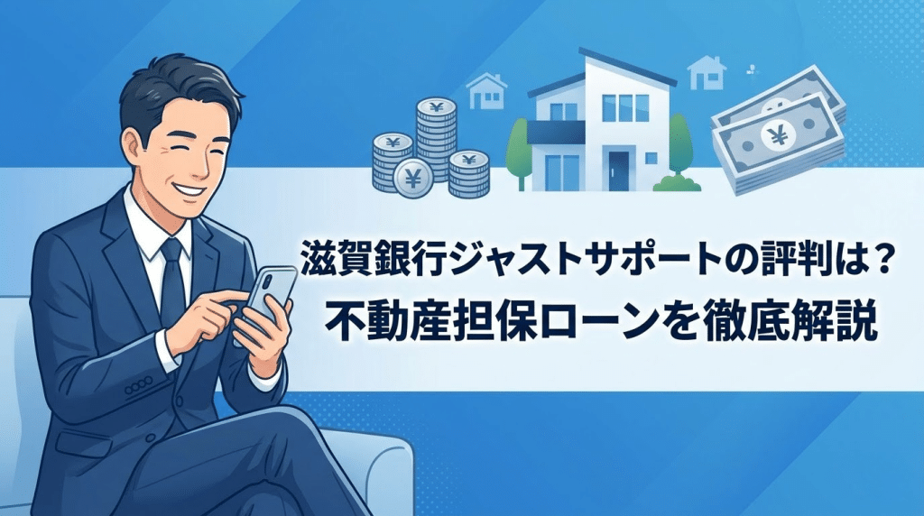 滋賀銀行ジャストサポートの評判と特徴を解説するアイキャッチ画像
