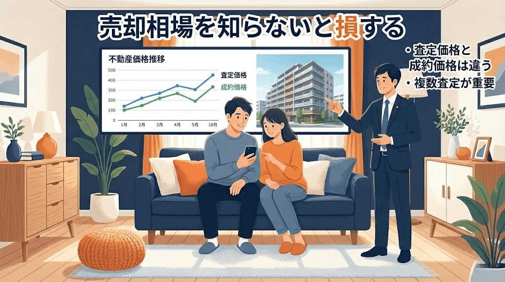 マンション売却相場を把握する重要性イメージ
