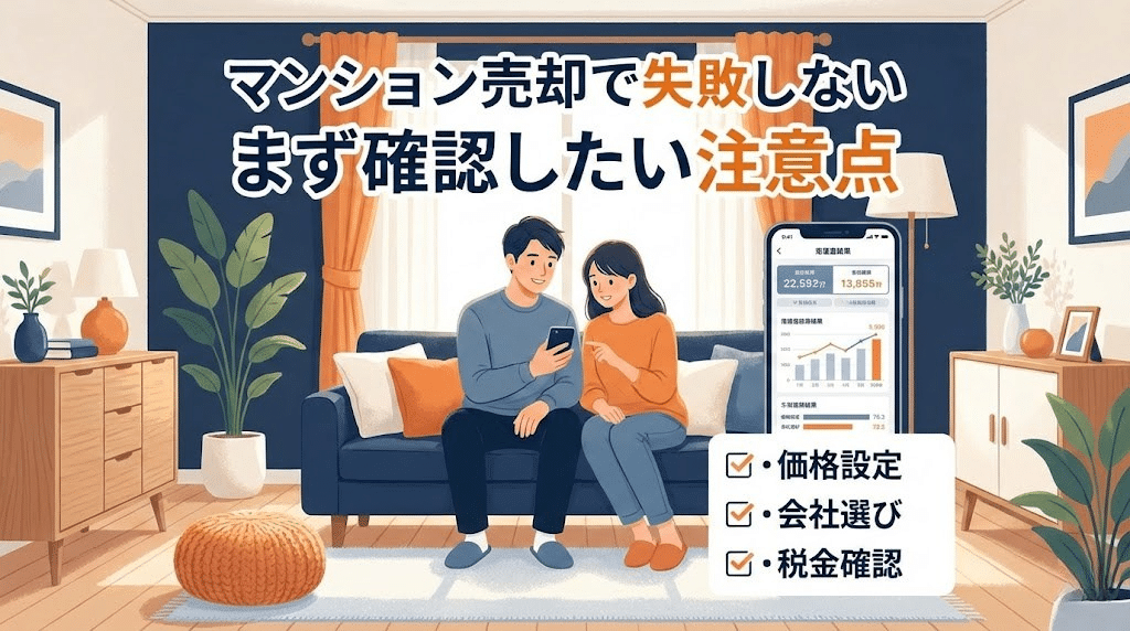 マンション売却で失敗しないための注意点イメージ