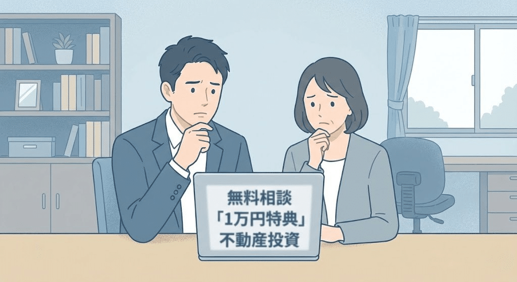 ユズサチの評判や無料相談の特典について検討するイメージ