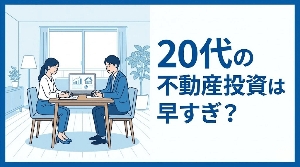 20代の不動産投資のメリットとリスクのイメージ