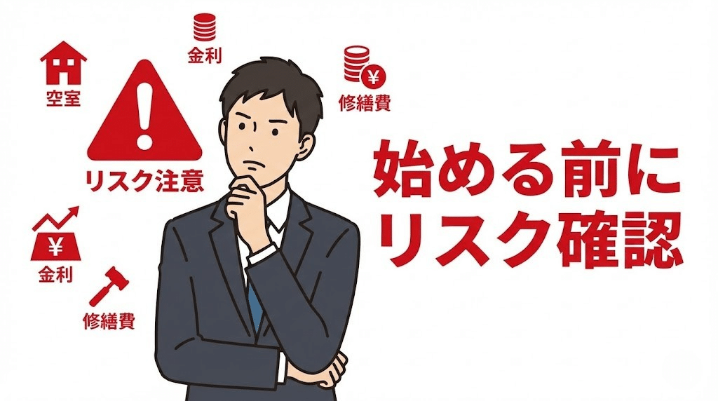 不動産投資のリスクに注意する若年層のイメージ