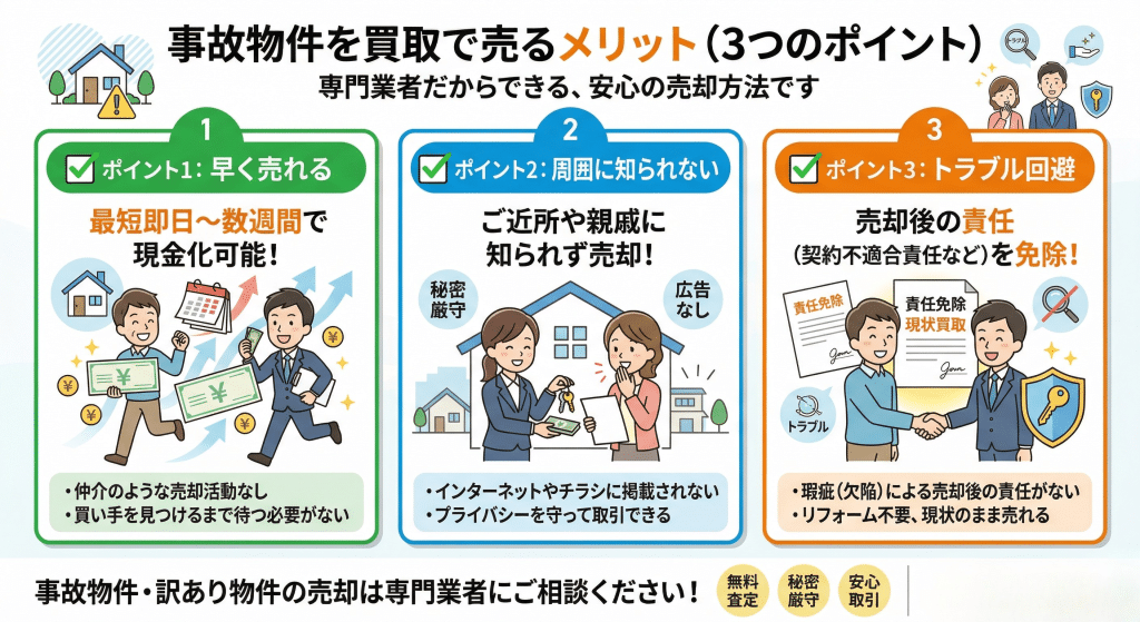 事故物件買取のメリット