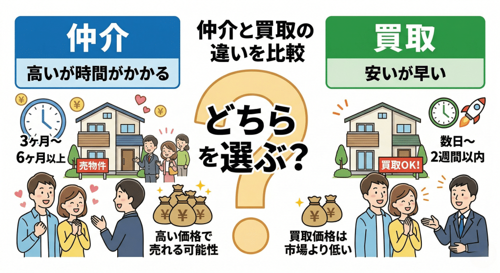 事故物件の売却方法比較