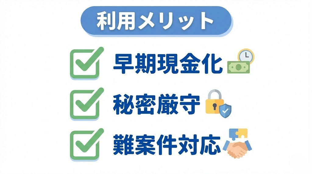 訳あり不動産相談所のメリットまとめ