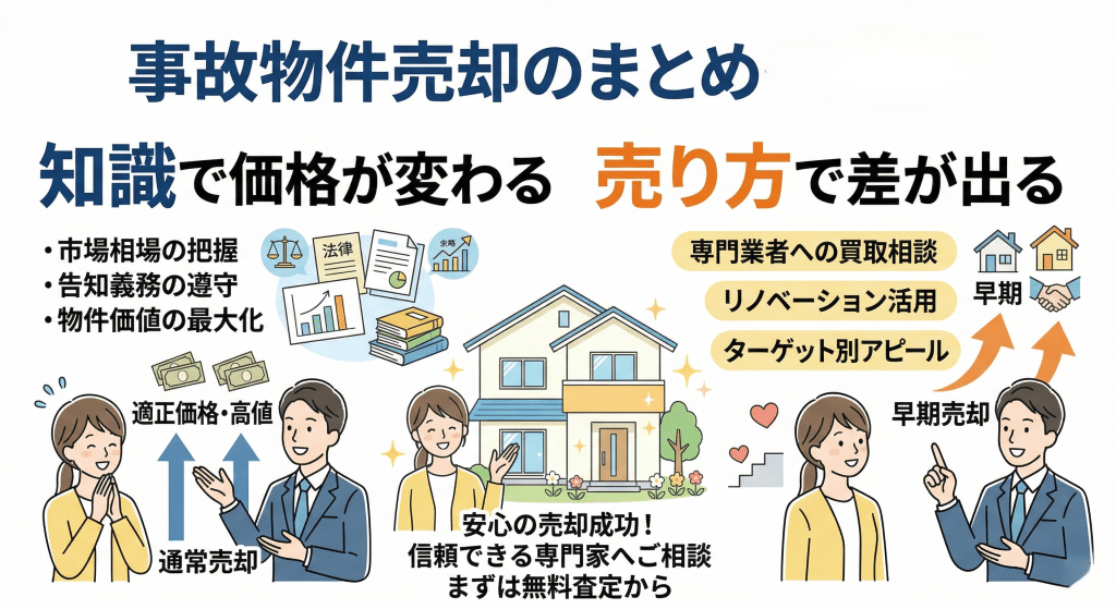 事故物件は売り方で結果が変わるまとめ