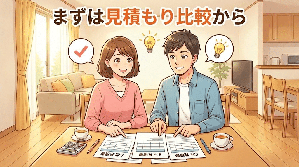 まずは見積もり比較から
