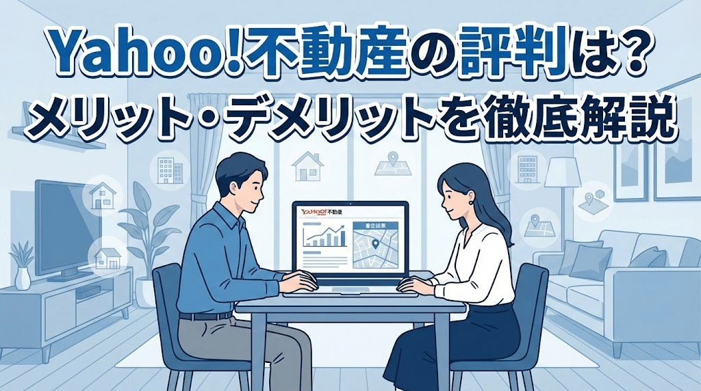Yahoo!不動産の評判とメリット・デメリットを解説するイメージ