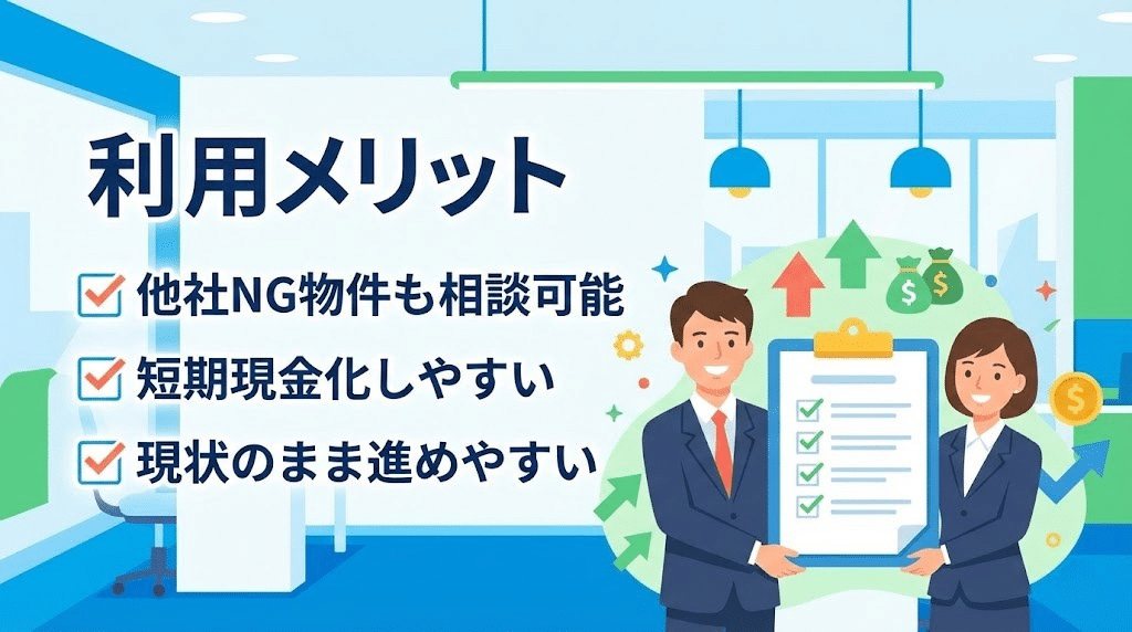 訳あり物件買取プロのメリットまとめ