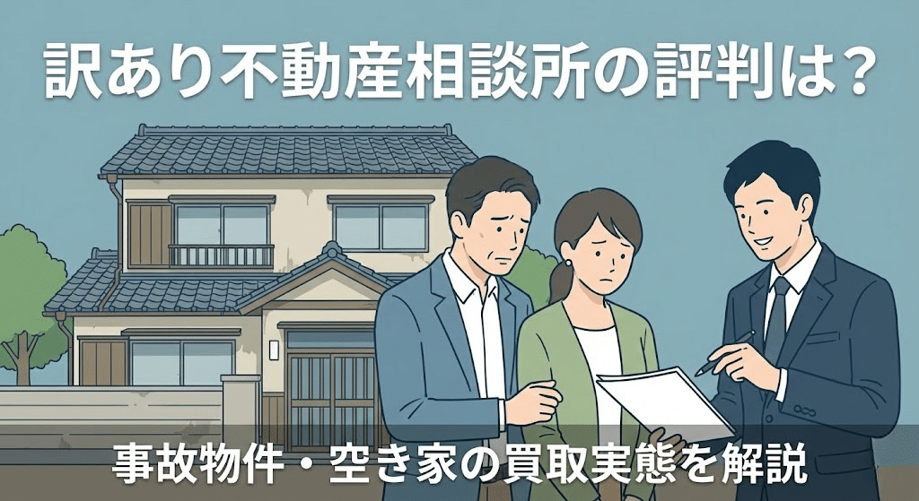 訳あり不動産相談所の評判と事故物件買取のイメージ