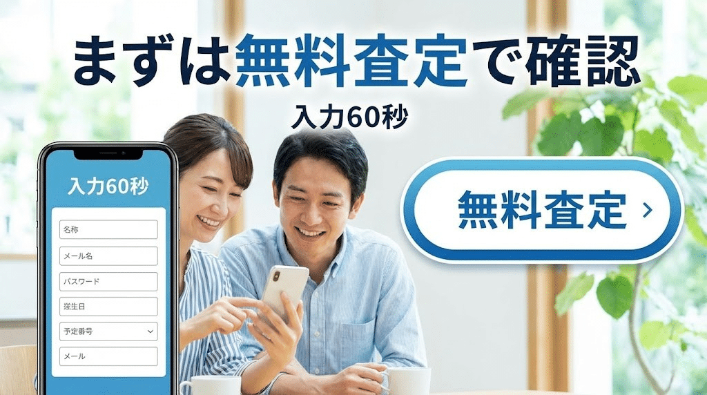 無料査定を促す不動産相談イメージ
