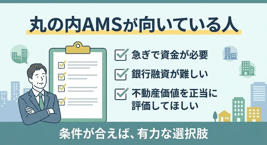 口コミ・評判から分かる丸の内AMSが向いている人