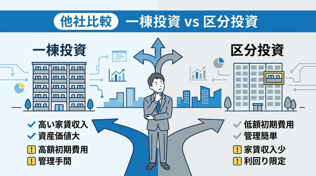 武蔵コーポレーションと他社の比較イメージ