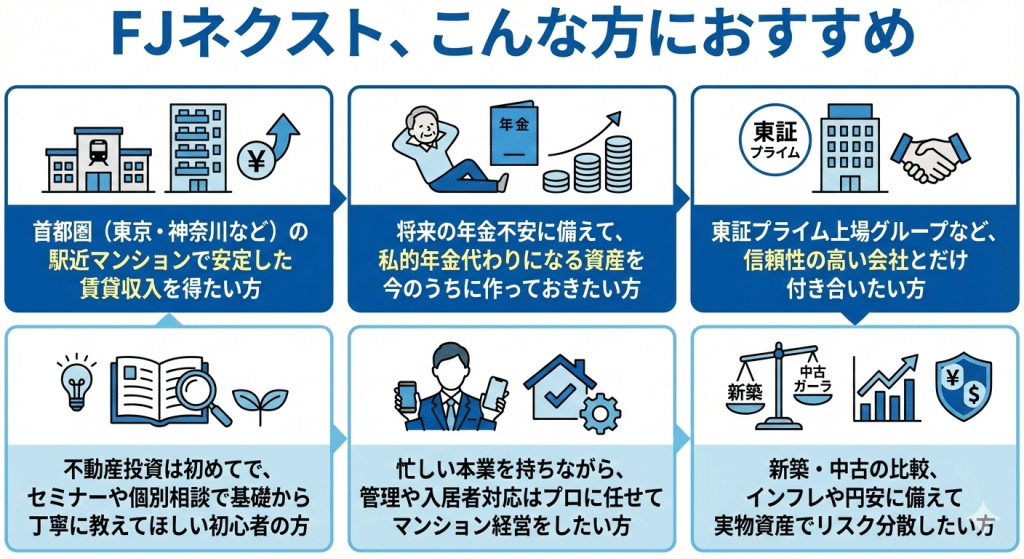 FJネクスト、こんな方におすすめ