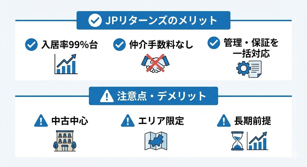 JPリターンズのメリット・デメリットは何か?