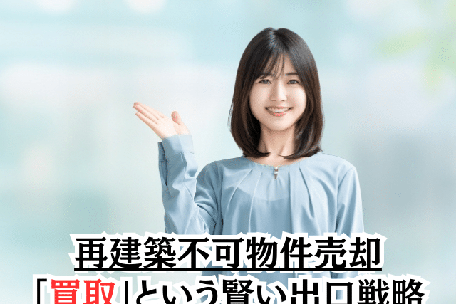 再建築不可物件売却がスムーズ!「買取」という賢い出口戦略
