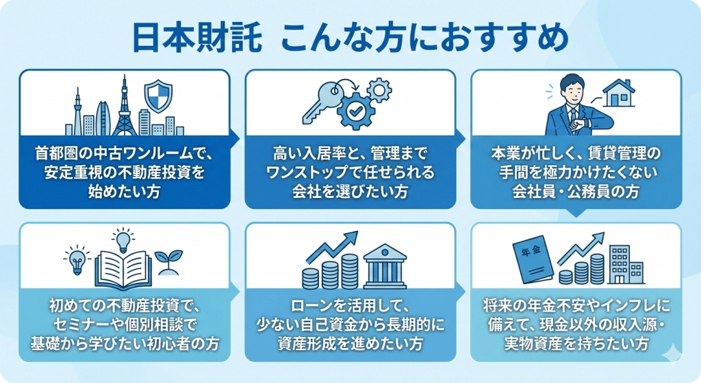 日本財託、こんな方におすすめ