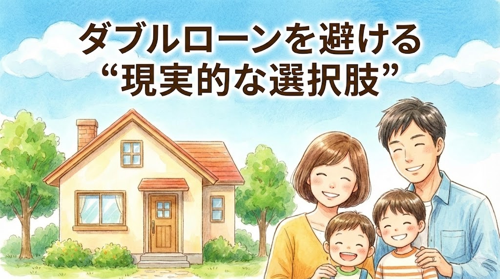 ラクいえ売却で住み替えの不安を解消|ダブルローンを避けて安心して住み替えるイメージ