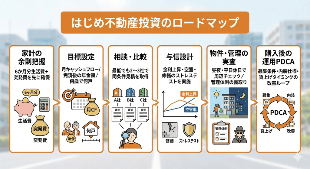 はじめ不動産投資のロードマップ