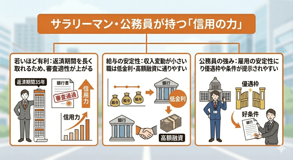 不動産投資なのか?サラリーマン・公務員だからこそ得られる「信用の力」